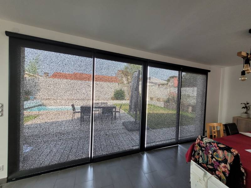 Pose de stores anti chaleur motorisé fabriqués sur mesure pour vous proéger de la chaleur et du froiud