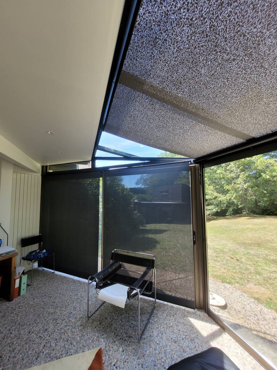 Store anti chaleur pour toiture et stores isolants pour baies vitrées store s reflecteur solaire qui vous aide à luttéer contre le soleil